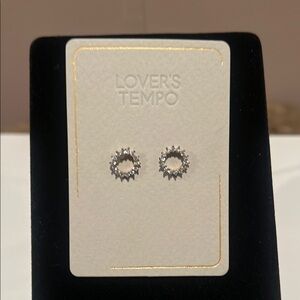 Lover’s Tempo Crystal Halo Stud Earrings